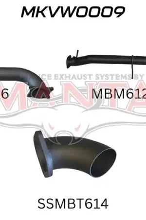 Manta Performance 3in DPF Back Dump At Diff (Amarok V6 12+) Fast Shipping