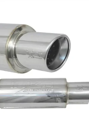 Get Yours Injen 60MM Universal Muffler - 2 3/8" Inlet - Polished Tip