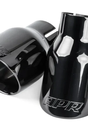 Affordable APR Double-Walled 3.5" Slash-Cut Tips Diamond Black - Set of 2 Fits Universally on Various Exhaust Systems