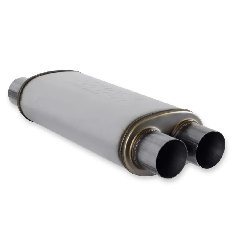 Viral Flowmaster Flow FX Muffler Flow FX Muffler - 3.00 Dual In/3.00 Dual Out - Straight Through Performance - Moderate Sound - Stainless Steel