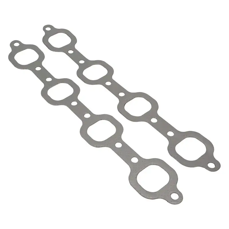 Special Offer Proflow Header Extractor Gasket For Ford V8 289-302-351W 3'' Bolt Spacing Stainless with Graphite Overlay 1.629'' x 1.449'' Port Pair