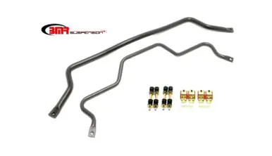 Exclusive BMR 93-02 F-Body Front (SB001H) & Rear (SB003H) Sway Bar Kit w/ Bushings - Black Hammertone - SB026H