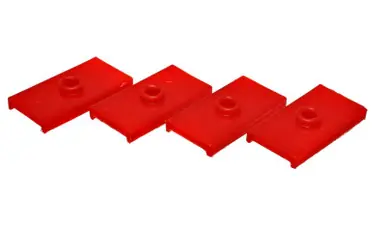 Last Chance Energy Suspension 62-80 MG MGB Red Rear Leaf Spring Pad Set - 10.6102R