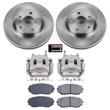 Power Stop 07-09 Ford Edge Front Autospecialty Brake Kit w/Calipers - KCOE3071 Premium