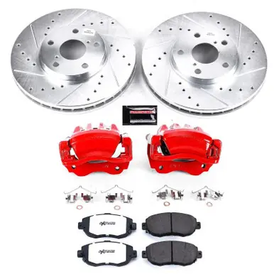 Power Stop 98-05 Lexus GS300 Front Z26 Street Warrior Brake Kit w/Calipers - KC1077A-26 Seasonal Sale