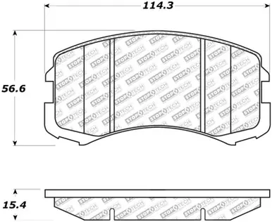 Express Delivery StopTech 02-07 Mitsubishi Lancer Street Select Brake Pads - Rear - 305.09040