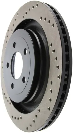 Price Cut StopTech Cross Drilled Sport Brake Rotor - 2015 Ford Mustang - Rear Right - 128.61109R
