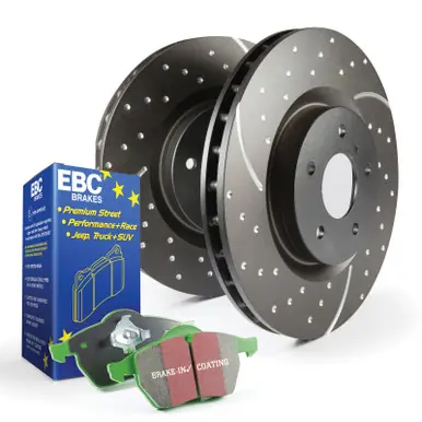 EBC S10 Kits Greenstuff Pads and GD Rotors - S10KR1068 Worldwide Shipping