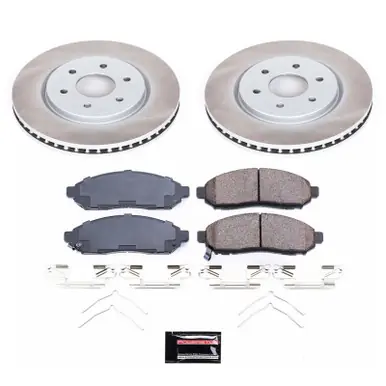 Power Stop 16-22 Nissan Frontier Front Semi-Coated Rotor Kit - SC8325 Mega Sale