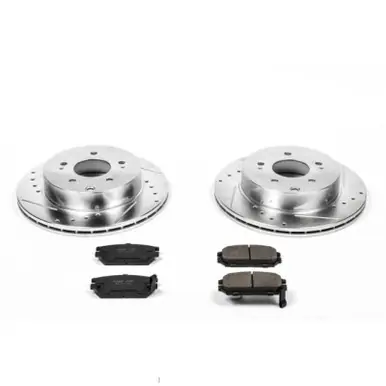 Power Stop 06-12 Mitsubishi Eclipse Rear Z23 Evolution Sport Brake Kit - K3079 Warranty Included