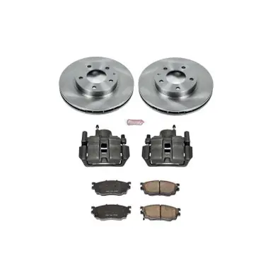 Power Stop 98-02 Mazda 626 Front Autospecialty Brake Kit w/Calipers - KCOE5169A Warranty Included
