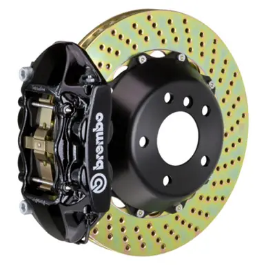 Price Cut Brembo 12-16 991.1 C2S (PCCB Equipped) Rr GT BBK 4Pis Cast 380x28 2pc Rotor Drilled-Black - 2P1.9063A1