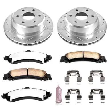 Original Power Stop 02-06 Cadillac Escalade Rear Z36 Truck & Tow Brake Kit - K2046-36
