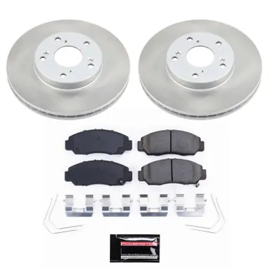 Direct From Factory Power Stop 06-11 Honda Civic Front Semi-Coated Rotor Kit - SC9109