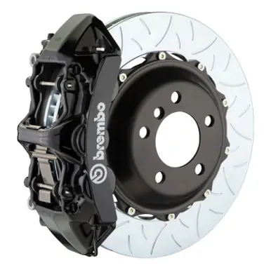 Brembo 11-23 Challenger w/V8 Exc AWD/SRT8 Fr GT BBK 6Pis Cast 355x32 2pc Rtr Slot Type3-Black - 1M3.8057A1 Secure Checkout