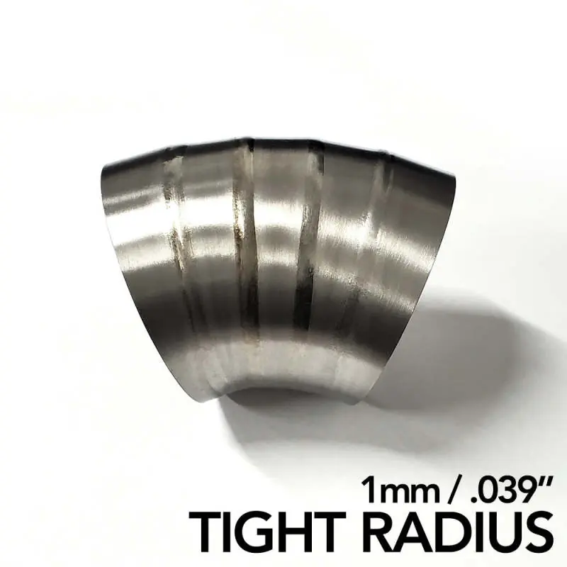 Ticon Industries 3.5in Dia 1D Tight Radius 90Deg Bend 1mm/.039in Pre Welded Titanium Pie Cut - 10pk Hot Picks