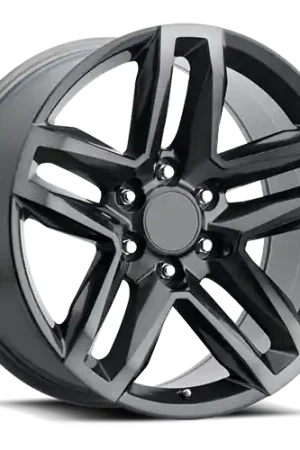 Factory Reproductions FR 94 Cheverolet Silverado Z71 Split 5 Replica GY 22x9 +15 5x139.7mm 78.1mm Satin TItanium Grey Machined Face-Dark Clear Affordable