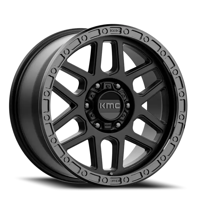 KMC Mesa KM544 SB 17x9 +18 6x135mm 87.1mm Satin Black Gloss Black Lip Luxury