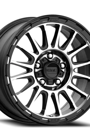 KMC Impact KM542 SMB 16x7 +30 5x110mm 72.56mm Satin Black Machined Holiday Sale