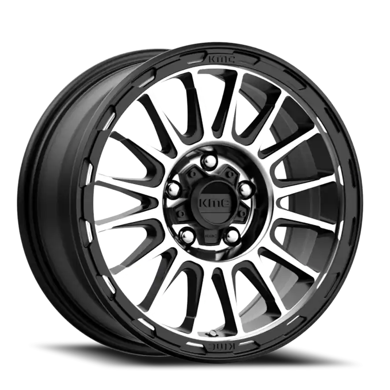 KMC Impact KM542 SMB 16x7 +30 5x110mm 72.56mm Satin Black Machined Holiday Sale