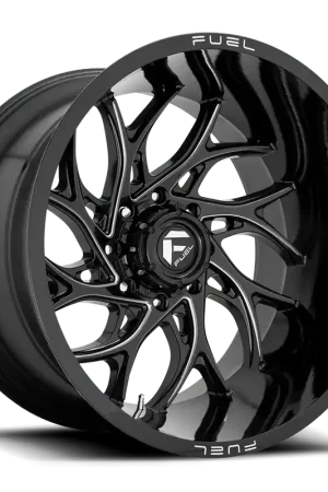 Fuel Runner D741 22x12 -44 5x139.7mm 108mm Gloss Black Milled Buy Direct