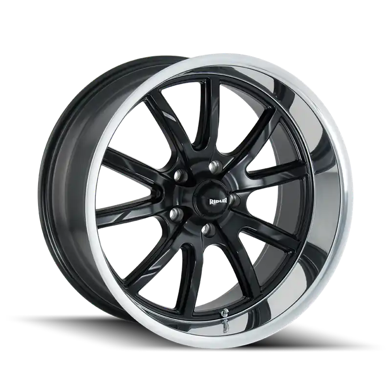 Top Pick Ridler 650 Matte Black Polished 20x10 5x120.65 0mm 83.82mm