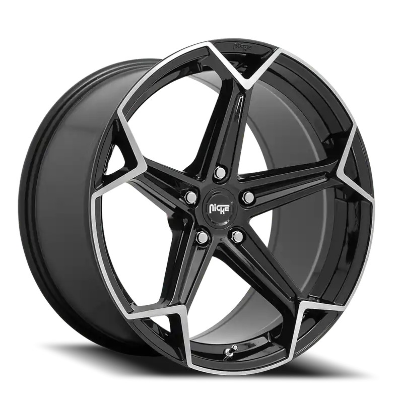 Niche Arrow N259 20x10.5 +20 5x115mm 71.6mm Gloss Black Brushed While Supplies Last