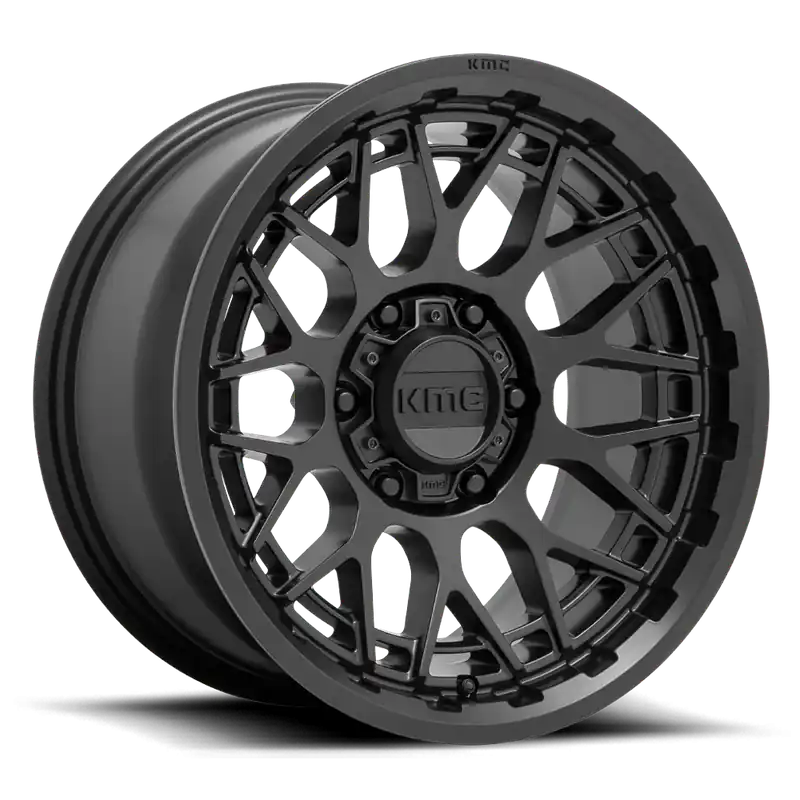 Time-Limited KMC Technic KM722 SB 17x8.5 +18 6x114.3mm 66.06mm Satin Black