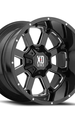 XD Series Buck 25 XD825 GB-M 20x12 -44 6x135/6x139.7mm 106.25mm Gloss Black Milled Exclusive Offer