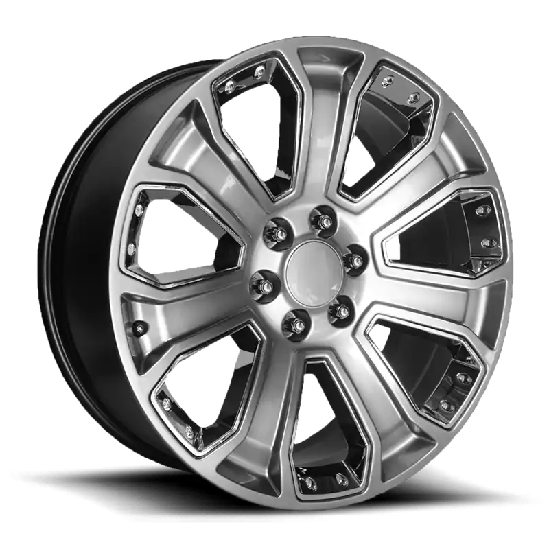 Performance Replica PR113 SL 20x9 +24 6x139.7mm 78.3mm Hyper Silver Dark Chrome Accents Trusted Brand