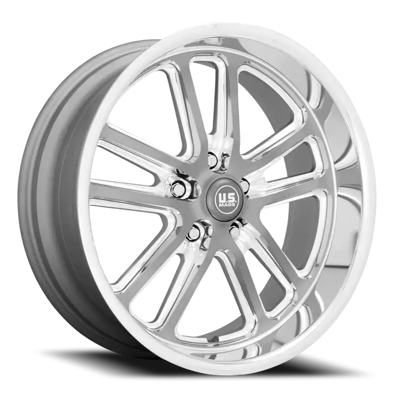 US Mags Bullet U130 17x8 +1 5x120.65mm 72.56mm Textured Gunmetal Milled Mega Sale