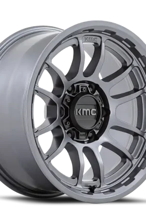 Must Have KMC Wrath KM727 GY 17x8.5 -10 5x127mm 71.5mm Matte Anthracite