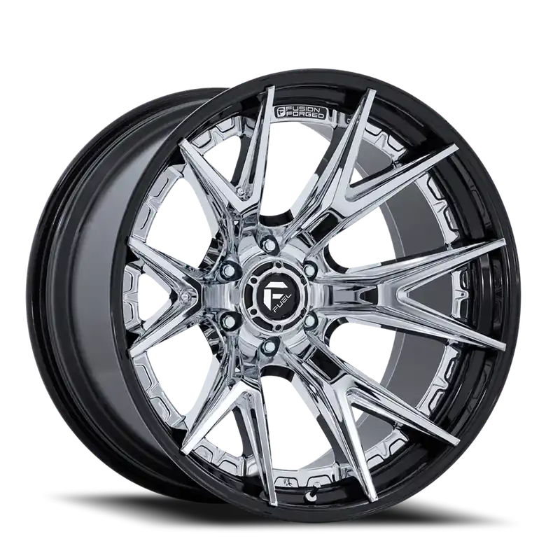 Fuel Catalyst FC402PB 20x10 -18 6x139.7mm 106.1mm Chrome Gloss Black Lip Fan Favorite