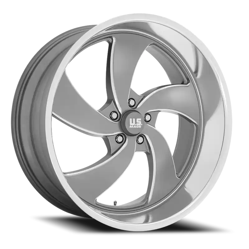 US Mags Desperado 5 U133 20x8 +1 5x120.65mm 72.56mm Anthracite Milled-Diamond Cut Lip Buy Online