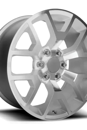 Final Sale Performance Replica PR169 S 20x9 +27 6x139.7mm 78.3mm Silver Machined Spokes