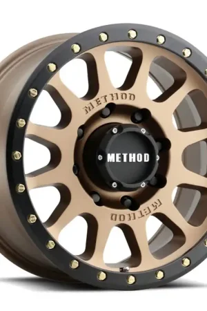 Fresh Stock Method MR305 NV HD 18x9 +18mm Offset 8x180 130.81mm CB Method Bronze/Black Street Loc Wheel