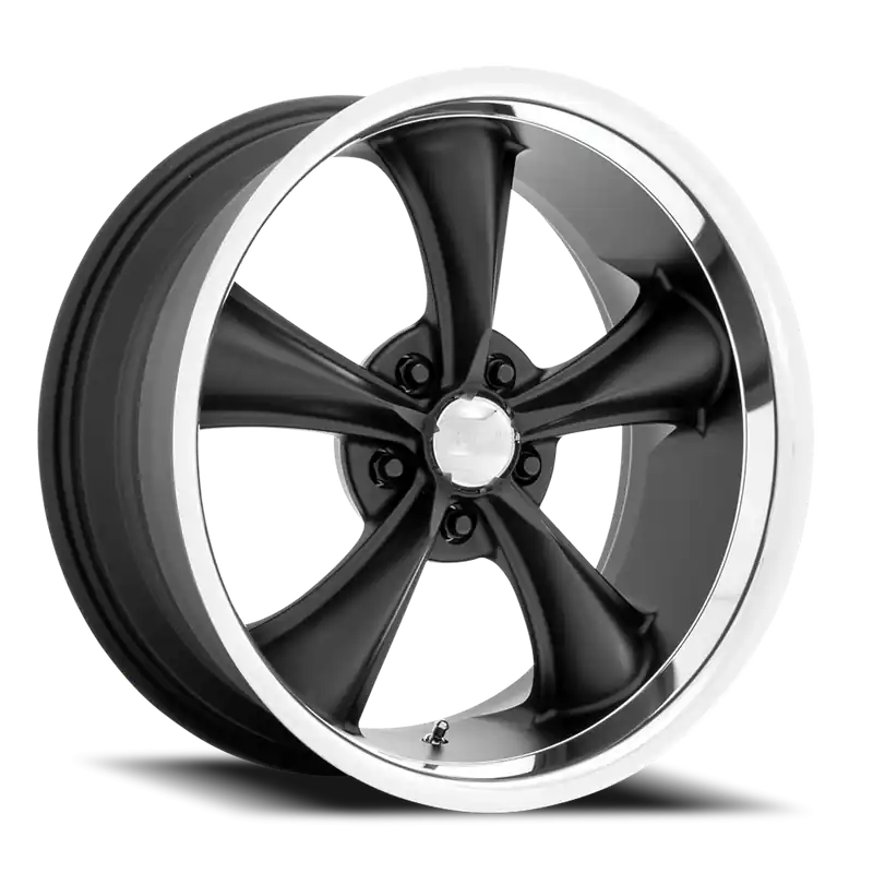 New Arrival American Racing Boss TT VN338 BK 18x9.5 -4 5x120.65mm 72.56mm Textured Black Diamond Cut Lip