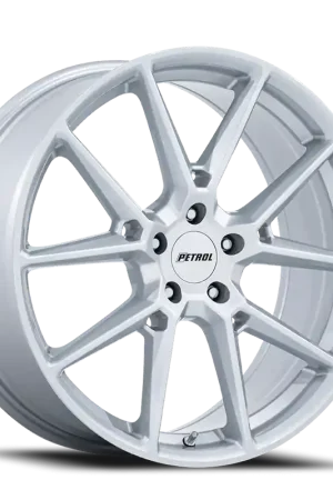 Genuine Petrol P1E GS 19x8 +40 5x115mm 72.56mm Gloss Silver
