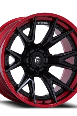Fuel Catalyst FC402MQ 20x10 -18 8x170mm 125.1mm Matte Black Candy Red Lip Top Rated