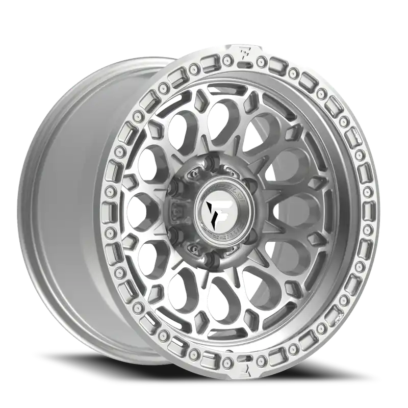 Wholesale Fittipaldi Offroad Terra Series FT101 MS 17x9 -12 5x127mm 71.5mm Gloss Silver Machined