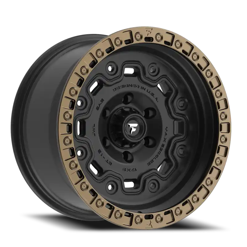 Order Now Fittipaldi Offroad Terra Series FT100 BZ 18x9 +18 8x170mm 125.2mm Satin Black Bronze Ring