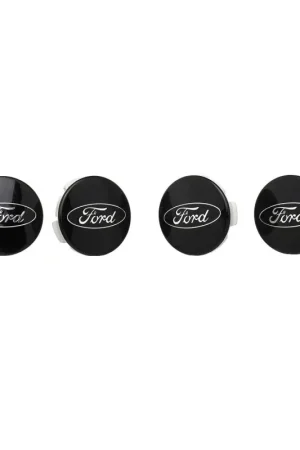 Express Delivery Ford Racing Car Black and Chrome Wheel Cap