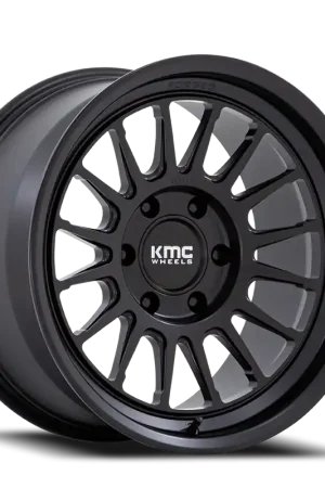Free Returns KMC Impact Forged KM447MX 18x9 +18 6x139.7mm 106.1mm Satin Black