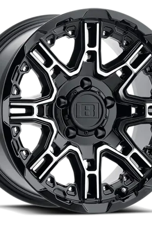 Level 8 Slingshot GBM 20x11.5 -44 5x127mm 71.6mm Gloss Black Machined Face Buy Today
