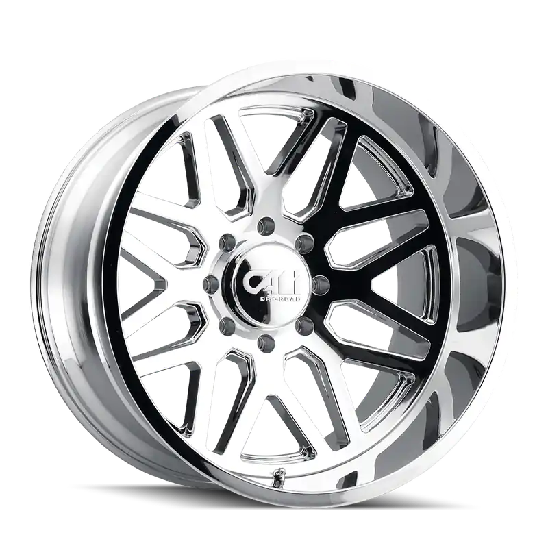 Bargain Cali OffxRoad Invader 9115 Chrome 24x14 8x165.1 x76mm 125.2mm