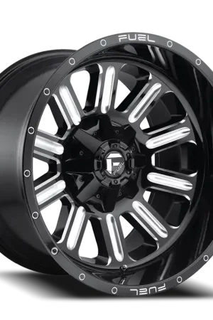 Fuel Hardline D620 18x9 +20 8x180mm 124.3mm Gloss Black Milled In Demand