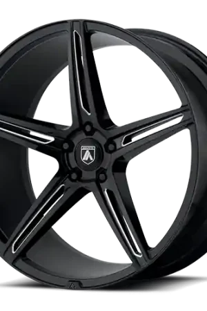 Asanti Black Label Alpha 5 ABL22 BK 22x10.5 +35 5x112mm 72.6mm Gloss Black Milled Bargain