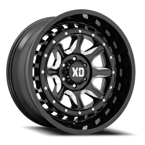 Original XD Series Outlander XD866 GB-M 20x10 -18 6x139.7mm 106.1mm Gloss Black Milled
