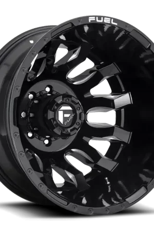 Fuel Blitz Dually D675 20x8.25 -202 8x200mm 142mm Gloss Black Exclusive Offer