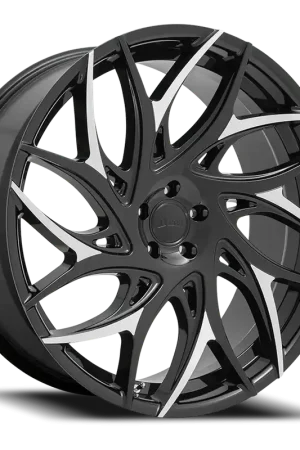 Buy Online DUB G.O.A.T. S259 26x10 +30 6x135mm 87.1mm Gloss Black Machined Spokes